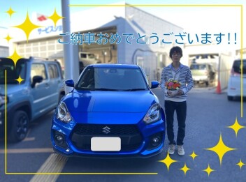 スイフトスポーツご納車させていただきました☆彡